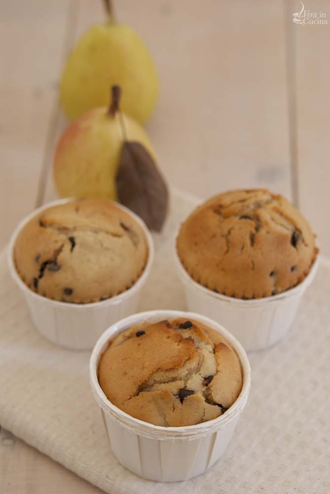 muffin cioccolato e pere